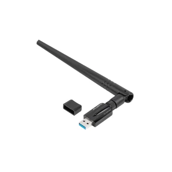 Lanberg NC-1200-WIE Ασύρματος USB Αντάπτορας Δικτύου με Αποσπώμενη Κεραία 1200Mbps NC-1200-WIE