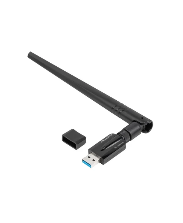 Lanberg NC-1200-WIE Ασύρματος USB Αντάπτορας Δικτύου με Αποσπώμενη Κεραία 1200Mbps NC-1200-WIE