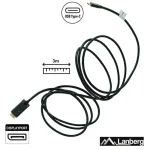 Lanberg USB 3.2 Cable USB-C male - DisplayPort Μαύρο 3m (CA-CMDP-10CU-0030-BK) CA-CMDP-10CU-0030-BK - Image 8