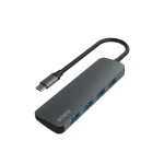 Savio USB 3.1 Hub 4 Θυρών με σύνδεση USB-C Γκρι - Image 2