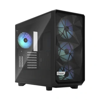 Fractal Design Meshify 2 Midi Tower Κουτί Υπολογιστή με Πλαϊνό Παράθυρο και RGB Φωτισμό Black TG Light Tint