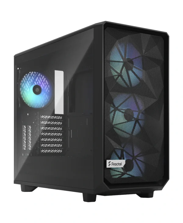Fractal Design Meshify 2 Midi Tower Κουτί Υπολογιστή με Πλαϊνό Παράθυρο και RGB Φωτισμό Black TG Light Tint