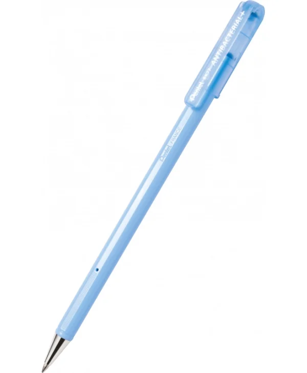 Pentel Superb Antibacterial Στυλό Rollerball Γαλάζιο με Κόκκινο Μελάνι