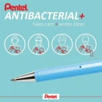 Pentel Superb Antibacterial Στυλό Rollerball Γαλάζιο με Κόκκινο Μελάνι - Image 4