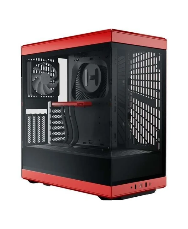 HYTE Y40 Gaming Midi Tower Κουτί Υπολογιστή με Πλαϊνό Παράθυρο Κόκκινο