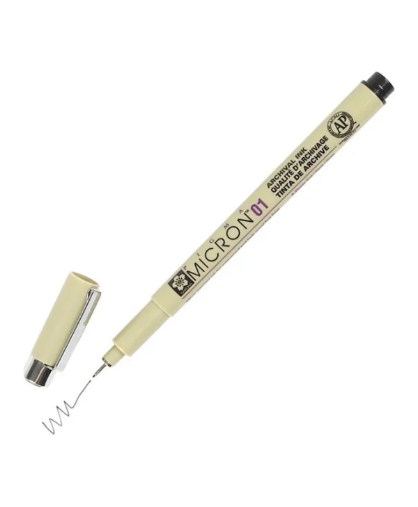 Sakura Pigma Micron 01 Μαρκαδόρος Σχεδίου Μαύρος 0.25mm