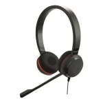Jabra Evolve 30 II Duo On Ear Multimedia Ακουστικά με μικροφωνο και σύνδεση 3.5mm Jack