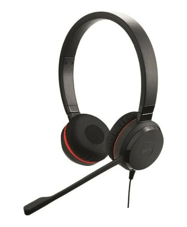 Jabra Evolve 30 II Duo On Ear Multimedia Ακουστικά με μικροφωνο και σύνδεση 3.5mm Jack
