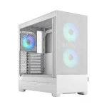 Fractal Design Pop Air Gaming Midi Tower Κουτί Υπολογιστή με Πλαϊνό Παράθυρο και RGB Φωτισμό RGB White TG Clear Tint