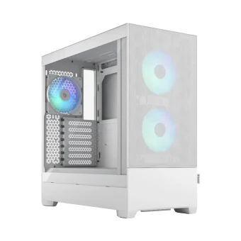 Fractal Design Pop Air Gaming Midi Tower Κουτί Υπολογιστή με Πλαϊνό Παράθυρο και RGB Φωτισμό RGB White TG Clear Tint