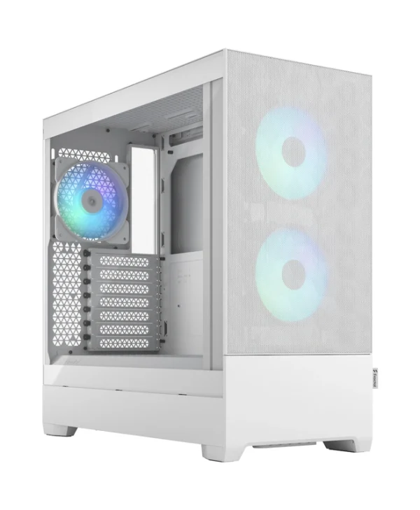 Fractal Design Pop Air Gaming Midi Tower Κουτί Υπολογιστή με Πλαϊνό Παράθυρο και RGB Φωτισμό RGB White TG Clear Tint