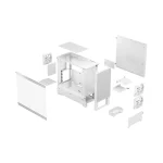 Fractal Design Pop Air Gaming Midi Tower Κουτί Υπολογιστή με Πλαϊνό Παράθυρο και RGB Φωτισμό RGB White TG Clear Tint - Image 6