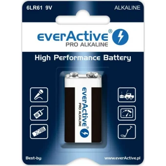 everActive Pro Αλκαλική Μπαταρία 9V 1τμχ