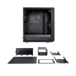 Fractal Design Meshify C Dark Tempered Glass Midi Tower Κουτί Υπολογιστή με Πλαϊνό Παράθυρο Μαύρο - Image 4