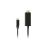 Lanberg USB 3.2 Cable USB-C male - DisplayPort Μαύρο 1m (CA-CMDP-10CU-0010-BK) CA-CMDP-10CU-0010-BK - Image 2