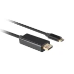Lanberg USB 3.2 Cable USB-C male - DisplayPort Μαύρο 1m (CA-CMDP-10CU-0010-BK) CA-CMDP-10CU-0010-BK - Image 3