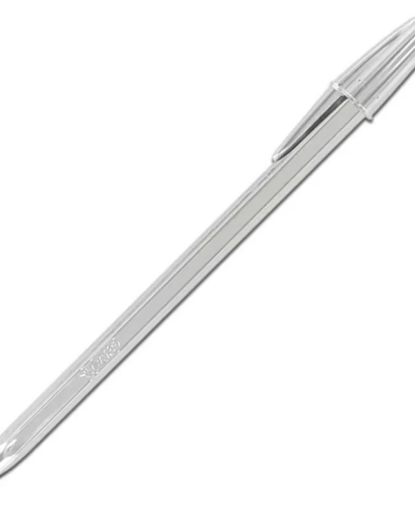 Bic Cristal Original Shine Στυλό Ballpoint Ασημί με Μαύρο Μελάνι
