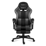Huzaro Force 4.7 Καρέκλα Gaming Δερματίνης με Υποπόδιο Grey Mesh - Image 2