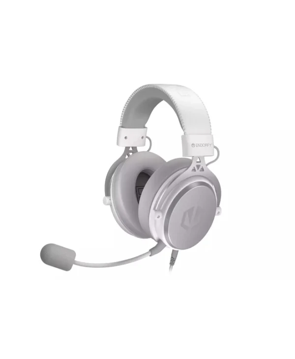 Endorfy VIRO Plus USB Over Ear Gaming Headset με σύνδεση USB Onyx White