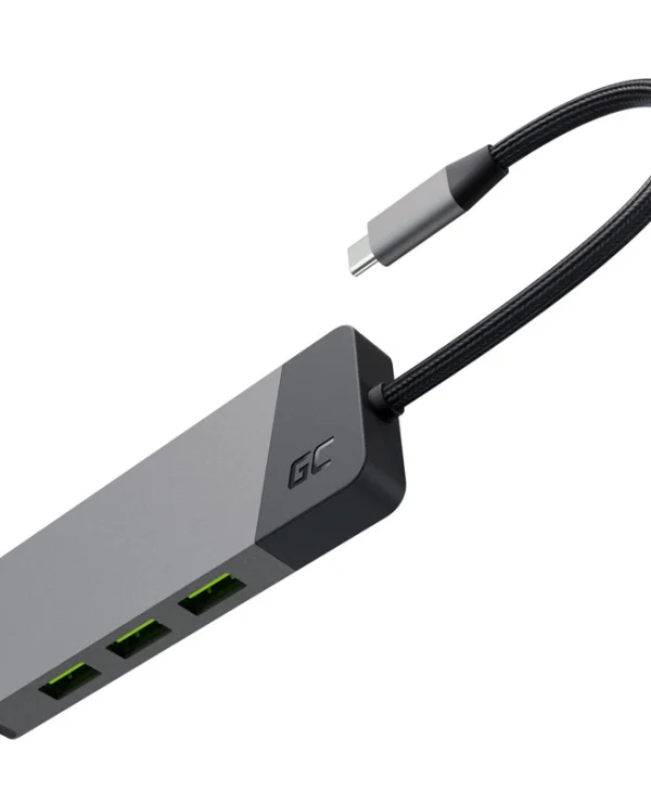 Green Cell HUBGC01 USB-C Docking Station με HDMI PD Γκρι HUBGC01