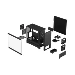 Fractal Design Pop Silent Mini Tower Κουτί Υπολογιστή με Πλαϊνό Παράθυρο Black TG Clear Tint - Image 2