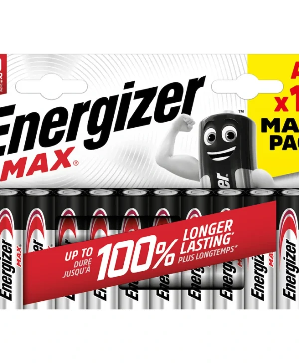 Energizer Max Αλκαλικές Μπαταρίες AA 1.5V 10τμχ