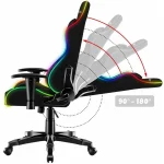 Huzaro Ranger 6.0 Child RGB Mesh Καρέκλα Gaming Δερματίνης με Ρυθμιζόμενα Μπράτσα και RGB Φωτισμό Μαύρη - Image 5