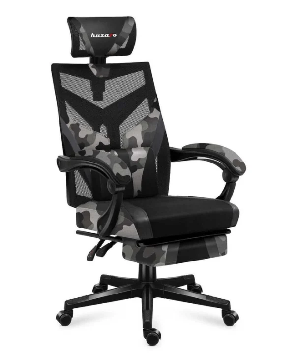 Huzaro Combat 5.0 Καρέκλα Gaming Δερματίνης με Υποπόδιο Camo