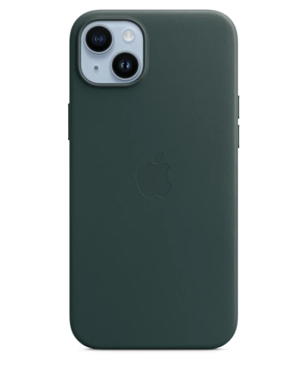 Apple Leather Case with MagSafe Back Cover Δερμάτινο Forest Green (iPhone 14 Plus)