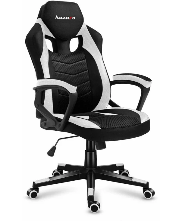 Huzaro Force 2.5 Υφασμάτινη Καρέκλα Gaming Λευκή
