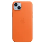 Apple Leather Case with MagSafe Back Cover Δερμάτινο Πορτοκαλί (iPhone 14 Plus)