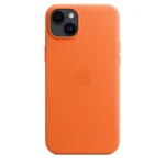 Apple Leather Case with MagSafe Back Cover Δερμάτινο Πορτοκαλί (iPhone 14 Plus) - Image 3