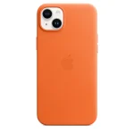 Apple Leather Case with MagSafe Back Cover Δερμάτινο Πορτοκαλί (iPhone 14 Plus) - Image 4