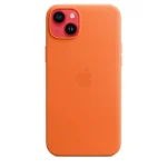 Apple Leather Case with MagSafe Back Cover Δερμάτινο Πορτοκαλί (iPhone 14 Plus) - Image 5