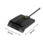 Qoltec Intelligent Smart ID Chip SCR-0634 Card Reader USB 3.2 Type-C για SmartCard - Image 2