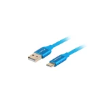 Lanberg Premium QC Braided USB 3.0 Cable USB-C male - USB-A Μπλε 0.5m (CA-USBO-22CU-0005-BL) CA-USBO-22CU-0005-BL - Image 2