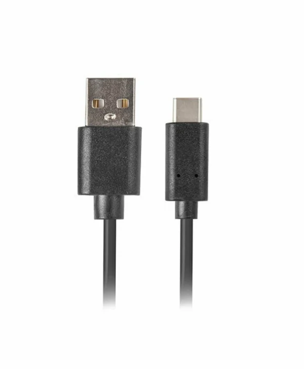 Lanberg QC 3.0 USB 2.0 Cable USB-C male - USB-A Μαύρο 1m (CA-USBO-20CU-0010-BK) CA-USBO-20CU-0010-BK
