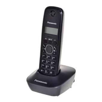 Panasonic KX-TG1611PDH Ασύρματο Τηλέφωνο Μαύρο KX-TG1611PDH