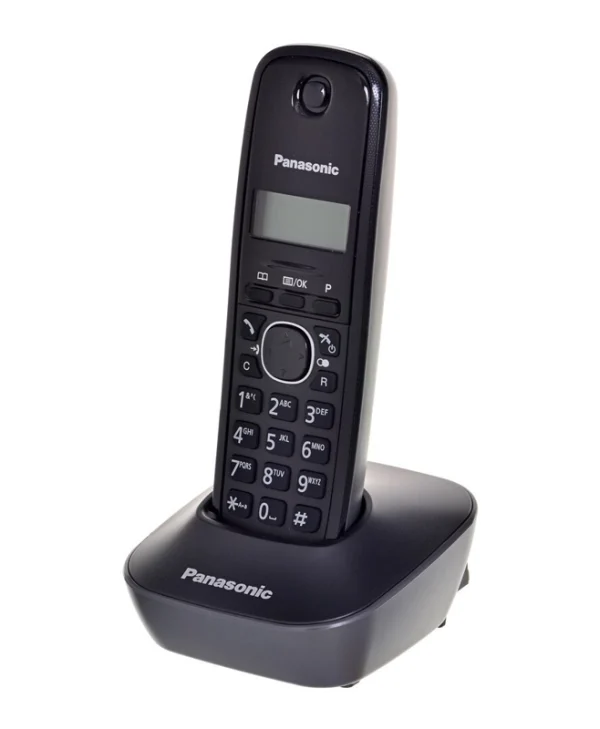 Panasonic KX-TG1611PDH Ασύρματο Τηλέφωνο Μαύρο KX-TG1611PDH