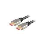 Lanberg HDMI 2.1 Cable HDMI male - HDMI male 1m Μαύρο - Image 2