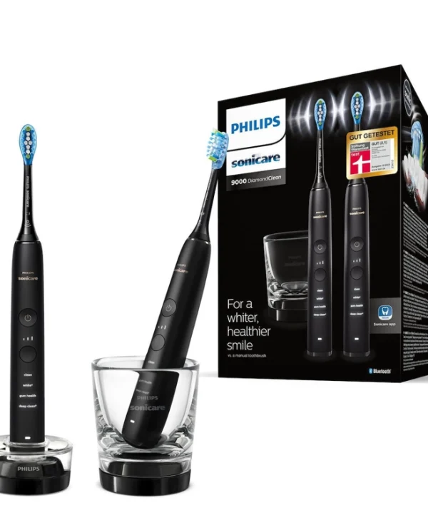 Philips Sonicare DiamondClean 9000 Ηλεκτρική Οδοντόβουρτσα με Χρονομετρητή και Αισθητήρα Πίεσης Μαύρη