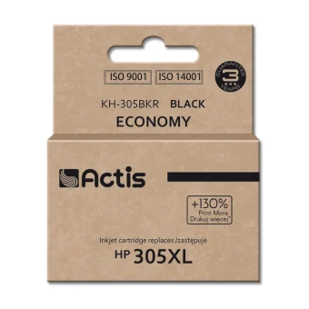Actis Συμβατό Μελάνι Εκτυπωτή InkJet HP 305XL 3YM62AE 20ml Μαύρο 1τμχ