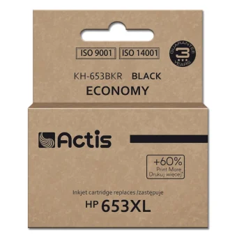 Actis Συμβατό Μελάνι Εκτυπωτή InkJet HP 653XL 3YM75AE 575 Σελίδων 20ml Μαύρο 1τμχ