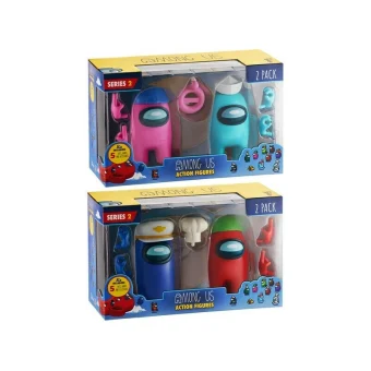 PMI Παιχνίδι Μινιατούρα Among Us Action Figures (2 Pack) Among Us (Διάφορα Σχέδια) 1τμχ