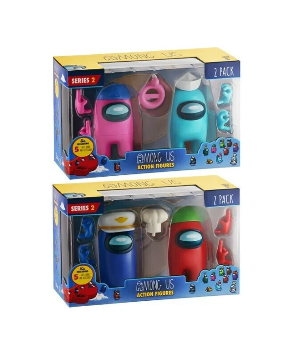 PMI Παιχνίδι Μινιατούρα Among Us Action Figures (2 Pack) Among Us (Διάφορα Σχέδια) 1τμχ