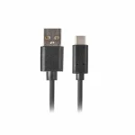 Lanberg USB 2.0 Cable USB-C male - USB-A Μαύρο 1.8m (CA-USBO-20CU-0018-BK) CA-USBO-20CU-0018-BK