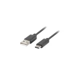 Lanberg USB 2.0 Cable USB-C male - USB-A Μαύρο 1.8m (CA-USBO-20CU-0018-BK) CA-USBO-20CU-0018-BK - Image 2