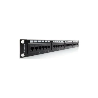 Lanberg Patch Panel Unshielded για Rack 1U 19" 24 Θυρών cat6 Μαύρο