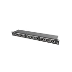 Lanberg Patch Panel Shielded για Rack 1U 19" 24 Θυρών cat6 Μαύρο - Image 3