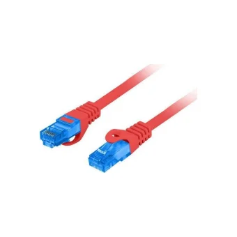 Lanberg S/FTP Cat.6a Καλώδιο Δικτύου Ethernet 1m Κόκκινο 1τμχ